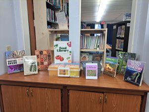 Seed library and book display