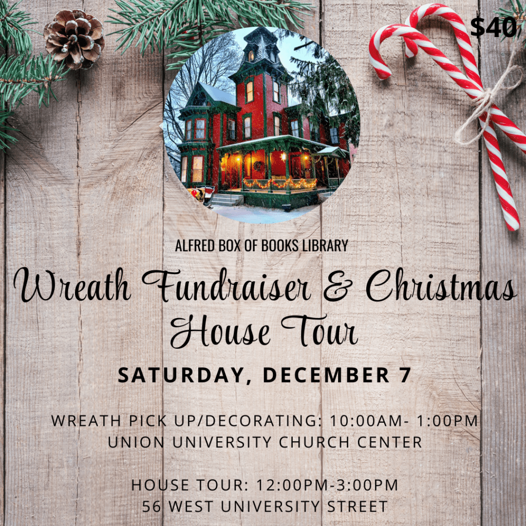 Wreath Fundraiser and Christmas House Tour flyer