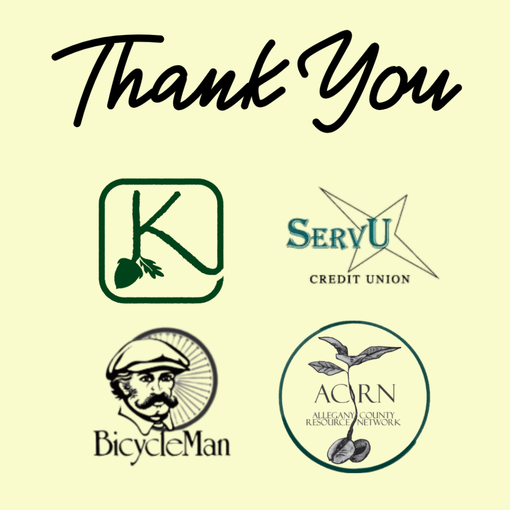 Thank you to local businesses with logos. 