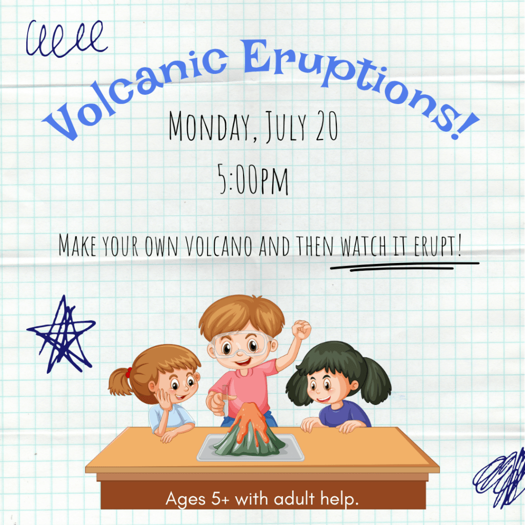 Volcanic Eruptions program flyer. 