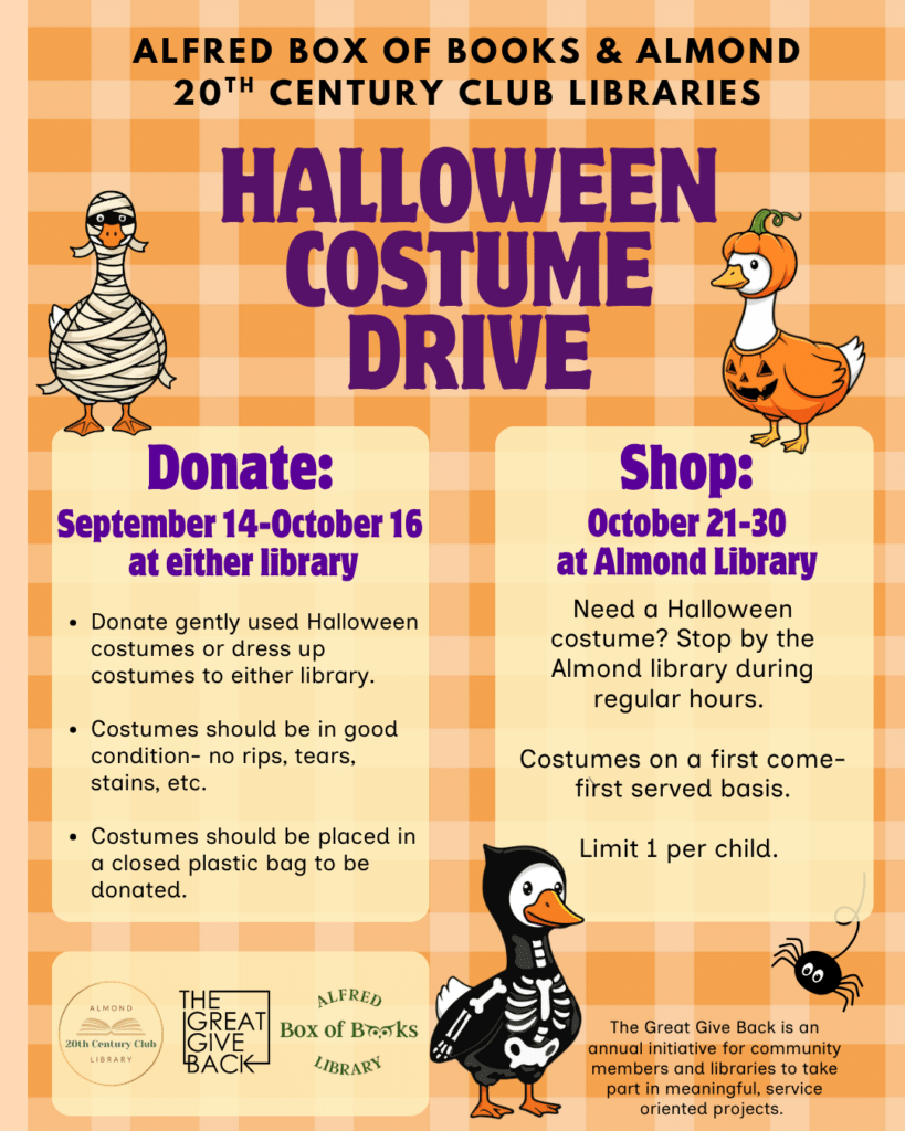 Flyer for Halloween Costume Drive